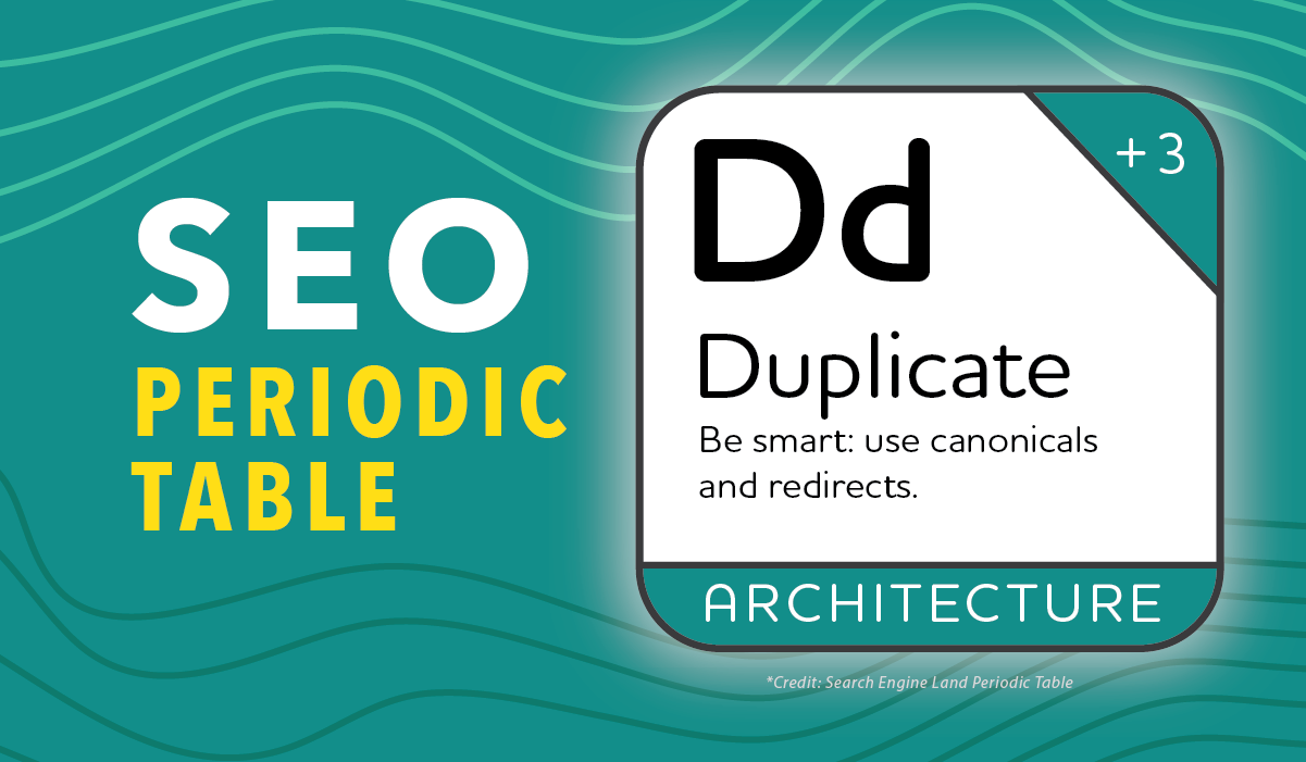 Marketlink SEO Periodic Table Content Architecture Duplicate Blog