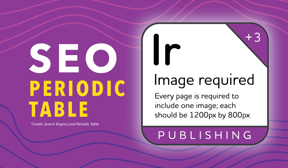 Marketlink SEO Periodic Table PUBLISHING Image Required Blog