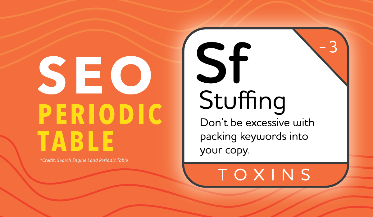 Marketlink SEO Periodic Table TOXINS Stuffing Blog