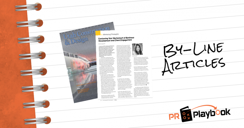 PR Playbook: AEC By-line Articles