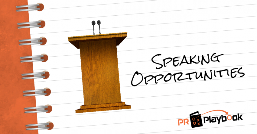 PR Playbook: AEC Speaking Opportunities